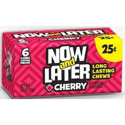 NOW & LATER CHERRY SOFT 24CT/PACK (NO MORE 25CENTS)